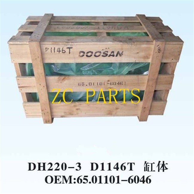 대우 DH200-3 D1146T를 위한 65.01101-6046 굴삭기 엔진 실린더 블럭