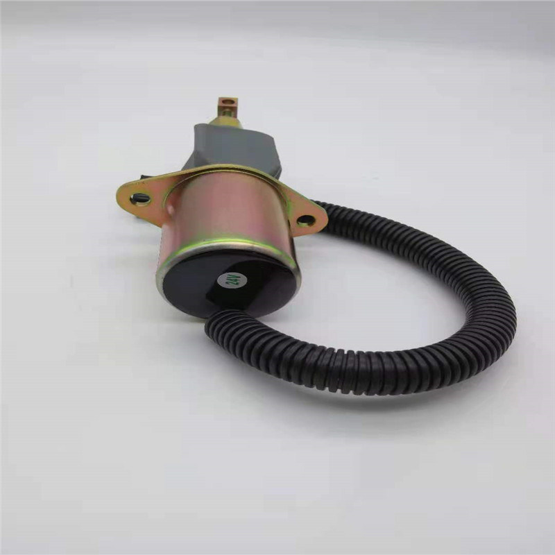 612600180175 DOOSAN DX50 휠 로더 엔진 부품 블랙 플러그에 적합한 스톱 솔레노이드 밸브