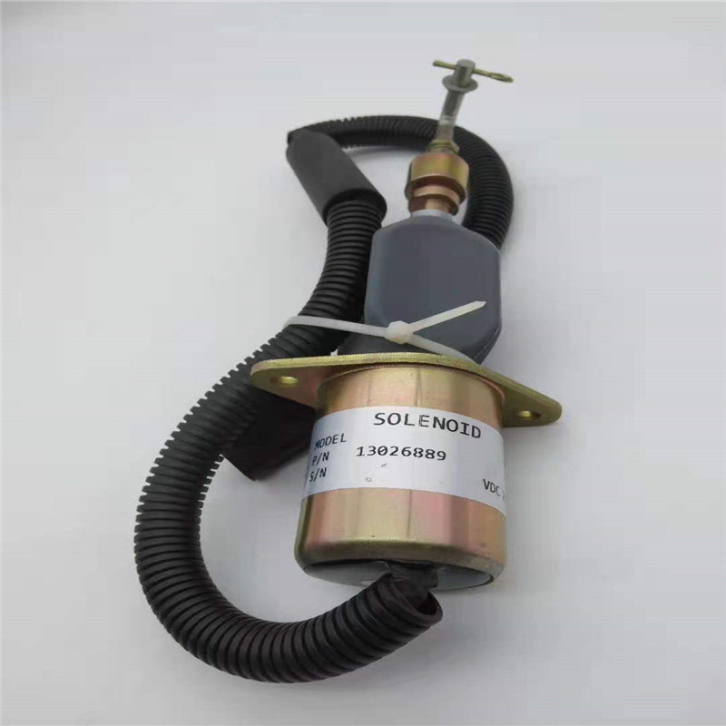 13026889 DEUTZ 226B 디젤 엔진 부품 블랙 플러그 24V에 적합한 스톱 솔레노이드 밸브