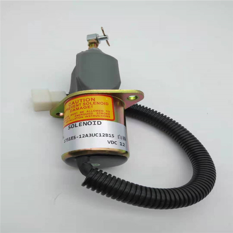 정지 솔레노이드 밸브 1751ES-12A3UC12B1S YANMAR SA-4673-S 60-5 12V 흰색 플러그에 적합
