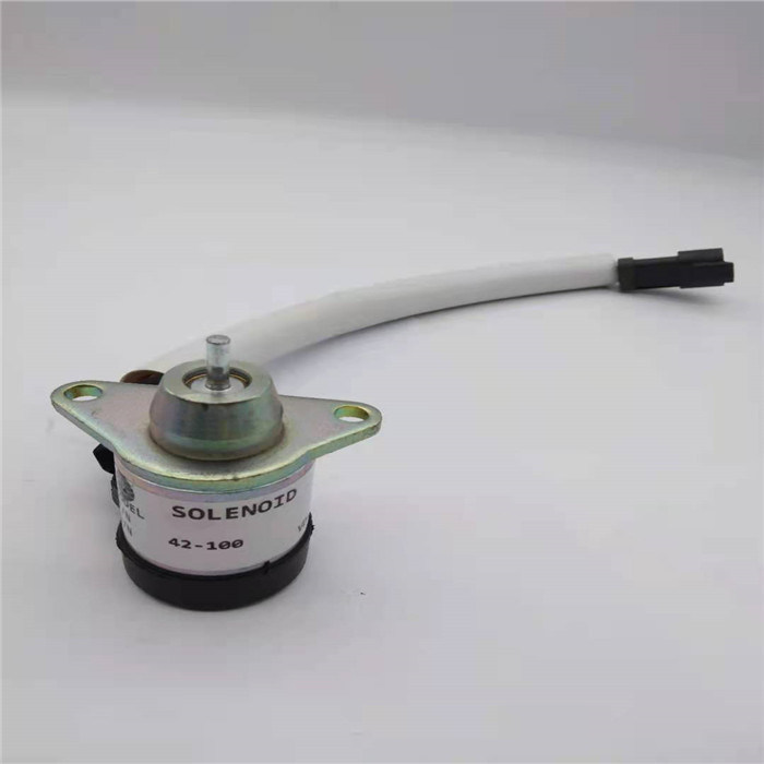 42-100 Yanmar 12 볼트 디젤 연료 솔레노이드 밸브 4TNV98 솔레노이드 연료 차단 밸브